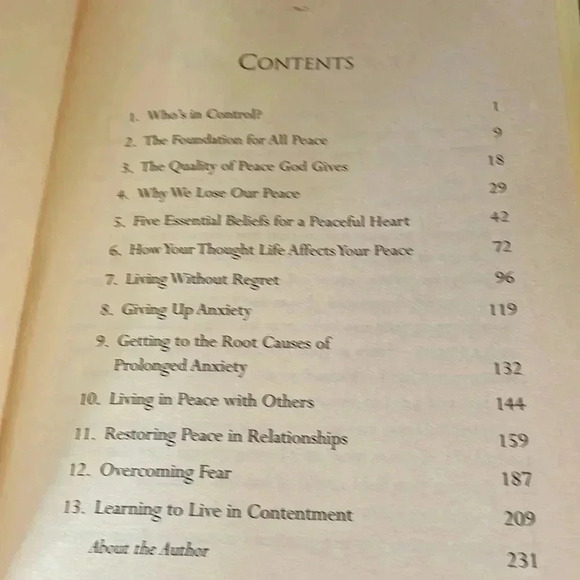 Charles Stanley Finding Peace Hardcover Book - Picture 5 of 8